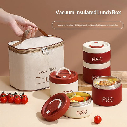 Hot Sale 304 Stainless Steel Vacuum Sealed Bowl Leak-Proof Thermal