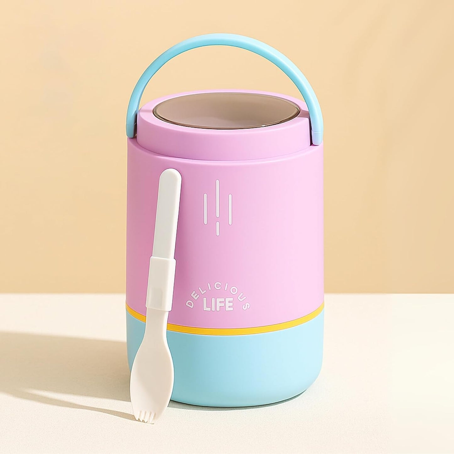 YELONA Insulated Lunch Box | 3-Tier Stainless Steel Food