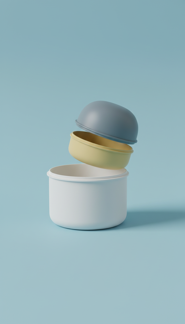 Modular snack container set with locking lids
